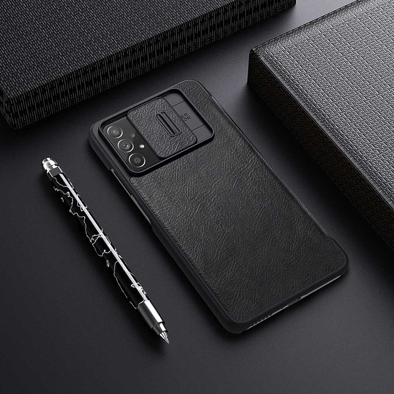 Nillkin Qin leather holster for Samsung Galaxy A73 brown