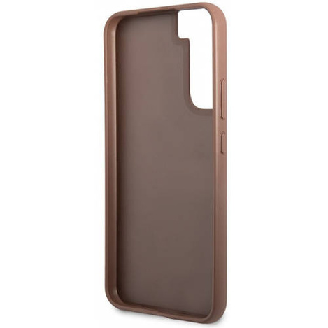 Guess 4G Metal Logo - Etui Samsung Galaxy S23 (brązowy)