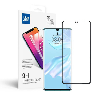 Szkło hartowane Blue Star 5D - do Huawei P30 Pro (full glue/case friendly) - czarny