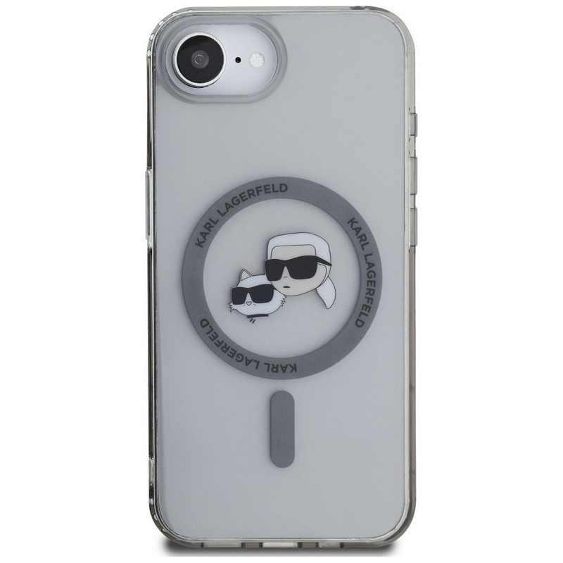 KARL LAGERFELD futerał do IPHONE 16e (SE 4 2025) kompatybilny z MagSafe KLHMPSE4HLSKCK (IML Metal KC Heads) czarny