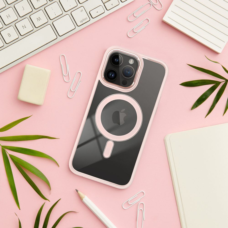 Futerał Color Edge Mag Cover kompatybilny z MagSafe do IPHONE 14 PRO różowy