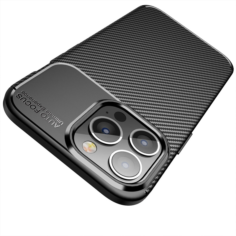 Futerał CARBON PREMIUM do IPHONE 13 Pro czarny