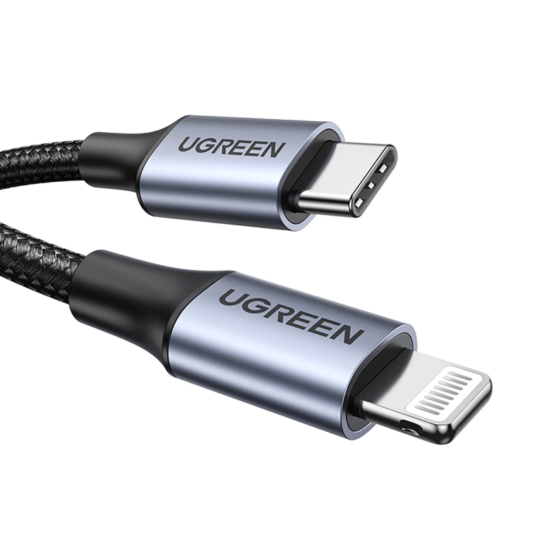 Ugreen US304 60759 Lightning - USB-C 2.0 MFi cable 1 m - gray