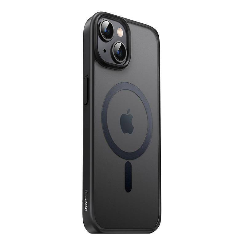 Case APPLE IPHONE 15 PLUS Ugreen MagSafe Case Black Frame (LP749) transparent