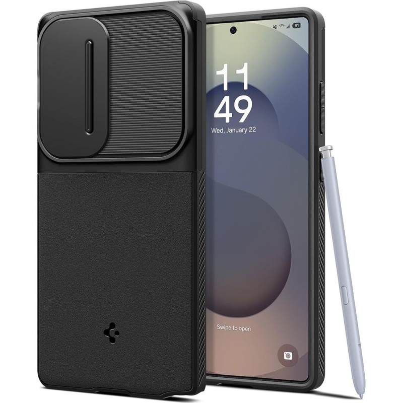 Spigen nakładka Optik Armor do Samsung Galaxy S25 Ultra Czarna