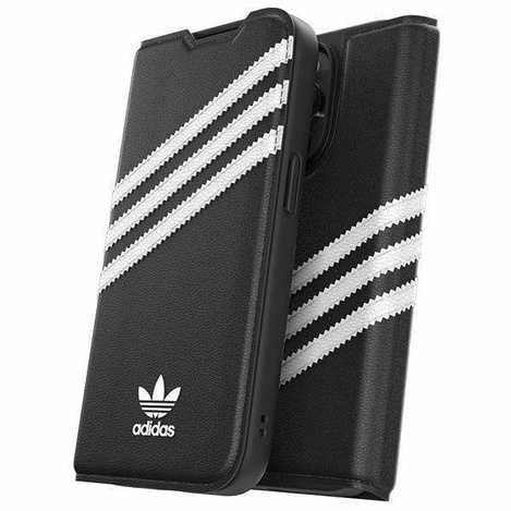 Adidas OR Booklet Case PU iPhone 14 Pro schwarz/weiß 50196