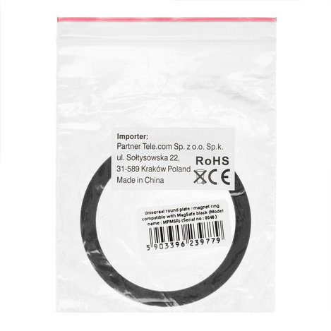 Blaszki uniwersalne / ring / magnesy magnetyczne kompatybilny z MagSafe czarne