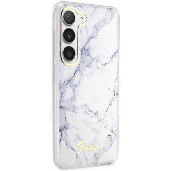Guess GUHCS23MPCUMAH S23+ S916 weiß/weißes Hardcase Marble