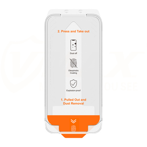 Vmax szkło hartowane easy install 2,5D Normal Glass do iPhone 15 Pro Max 6,7&quot;