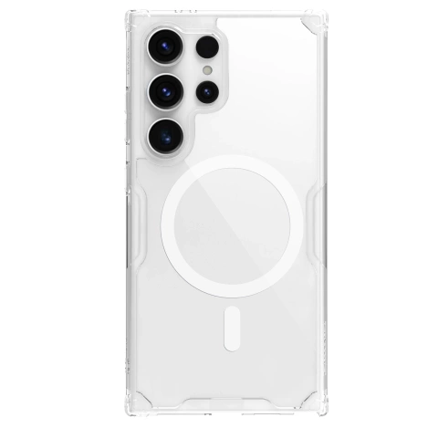 Nillkin Nature Pro Panzerhülle mit Magnetring für Samsung Galaxy S24 Ultra – weiß