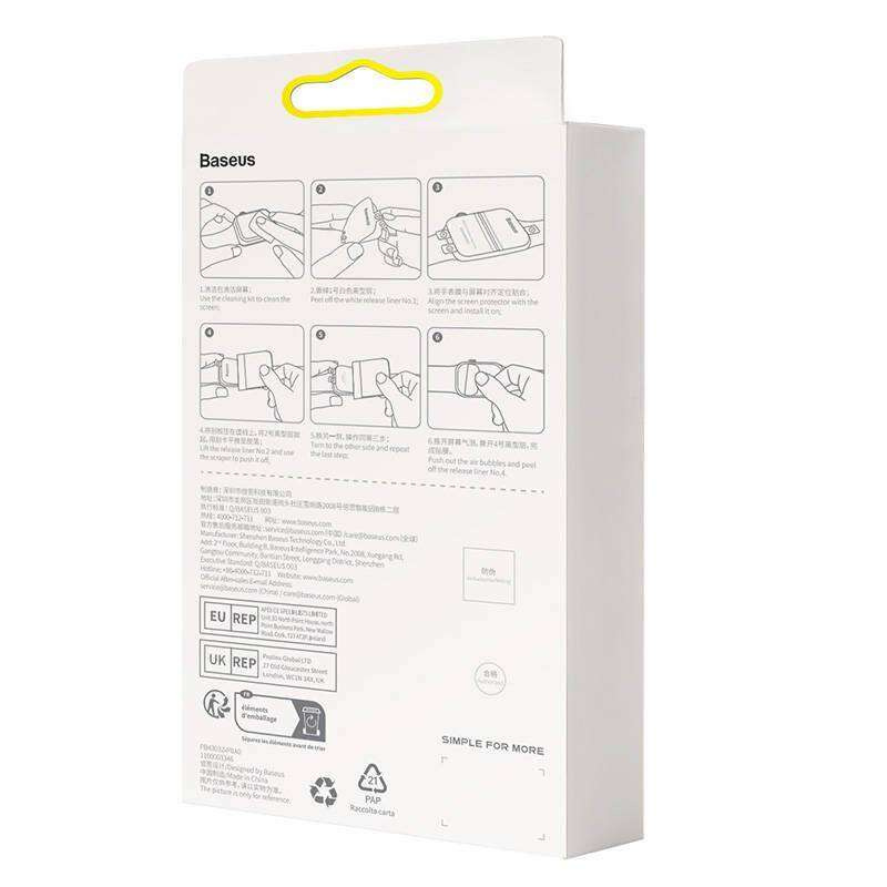 Folia Ochronna APPLE WATCH 4 / 5 / 6 / SE (40MM) Baseus NanoCrystal Clear