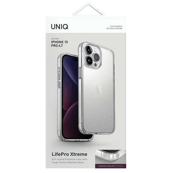 Uniq LifePro Xtreme Hülle iPhone 15 Pro Max 6,7&quot; transparent/kristallklar