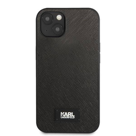 Original Case IPHONE 13 MINI Karl Lagerfeld Hardcase Saffiano Plaque black