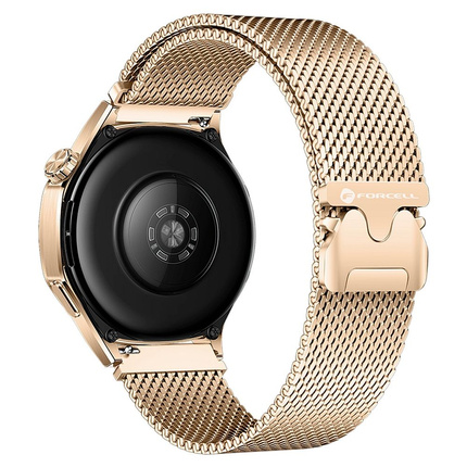 Pasek do Samsung Galaxy Watch Forcell F-Design FS10 stal 20 mm złoty