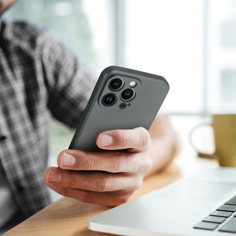 Futerał METALLIC do IPHONE 16 Plus szary