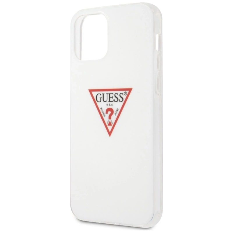 Guess Triangle Logo - Etui iPhone 12 / iPhone 12 Pro (biały)