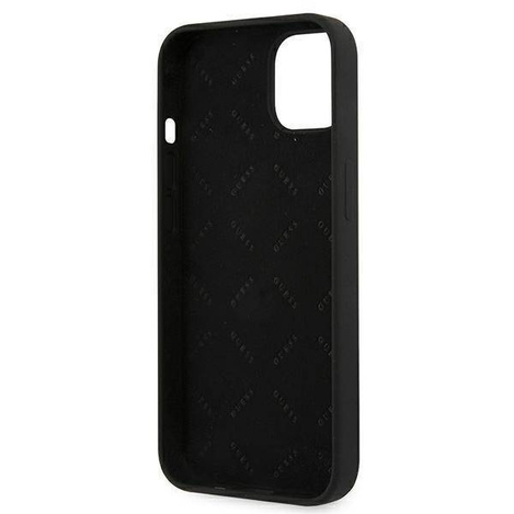 Guess nakładka do iPhone 13 Mini 5,4&quot; GUHCP13SLS4GGBK czarny hard case Silicone 4G Logo