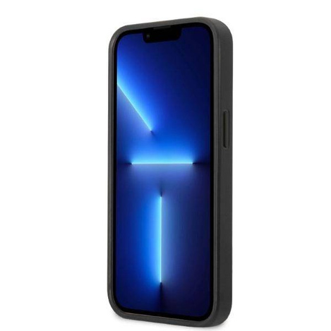 Original Handyhülle IPHONE 13 MINI Karl Lagerfeld Hardcase Monogram Ikonik Patch blau