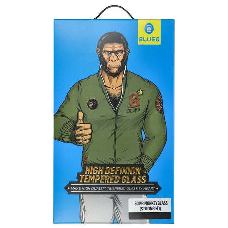 Szkło Hartowane 5D Mr. Monkey Glass - Apple iPhone 14 Pro Max czarny (Strong HD)