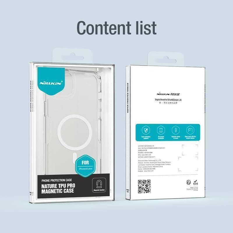 Pancerne etui z MagSafe Nillkin Nature Pro Magnetic do iPhone 15 Pro - białe