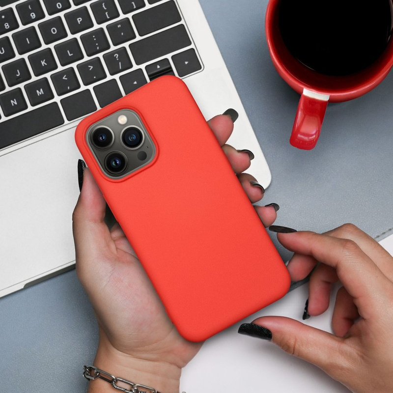 Futerał SILICONE do XIAOMI POCO M4 PRO 5G / Redmi Note 11T 5G / Redmi Note 11S 5G brzoskwiniowy