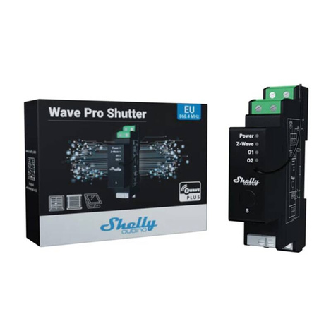 Przekaźnik DIN z pomiarem energii Shelly Qubino Wave Pro Shutter