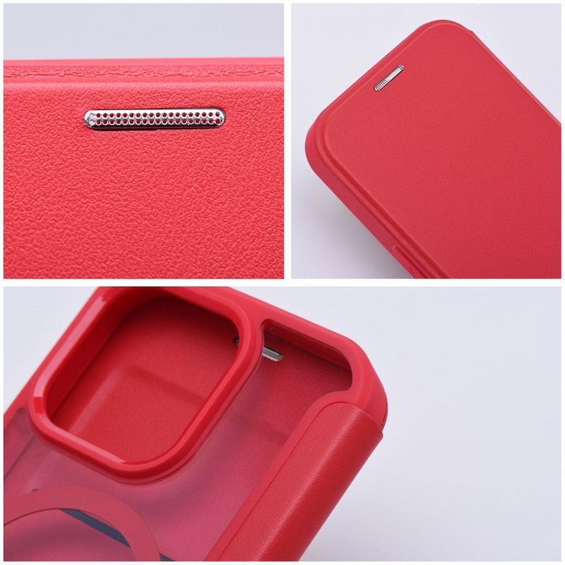 Kabura Smart Mag do IPHONE 16 PRO MAX kompatybilny z MagSafe czerwony