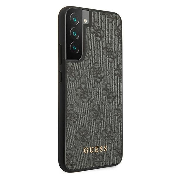 Guess GUHCS22SG4GFGR S22 S901 grau / grauer Hartschalenkoffer 4G Metal Gold Logo