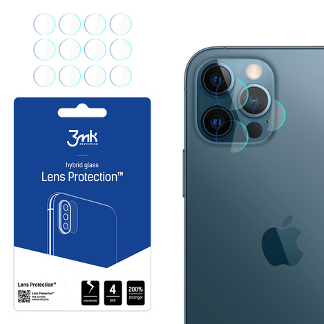 Szkło hybrydowe na Aparat IPHONE 12 PRO obiektyw 3MK Flexible Glass Lens