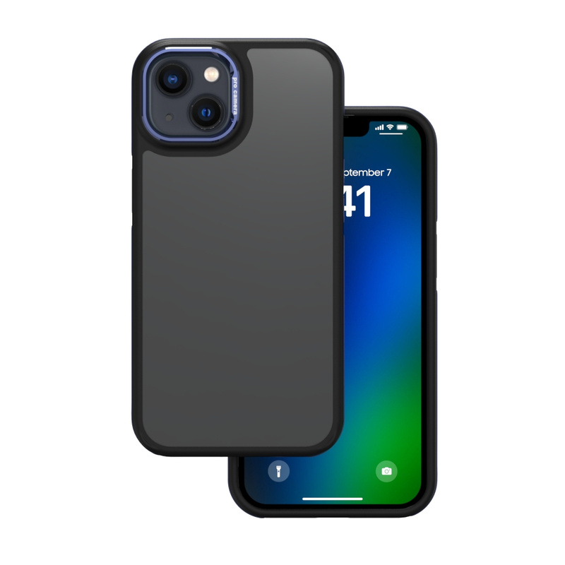 Nakładka Crystal Black do iPhone 13 / 14 6,1&quot; niebieska