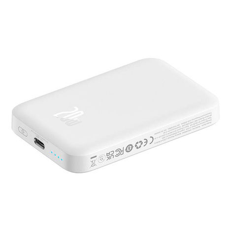 Powerbank magnetyczny Baseus Magnetic Mini 6000mAh 20W MagSafe (biały)