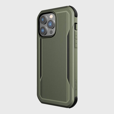 Raptic X-Doria Fort Case iPhone 14 Pro Max mit gepanzerter MagSafe-Hülle grün