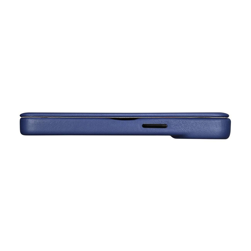 iCarer CE Premium Leather Folio Case for iPhone 14 Plus Flip Magnetic MagSafe Blue (WMI14220715-BU)