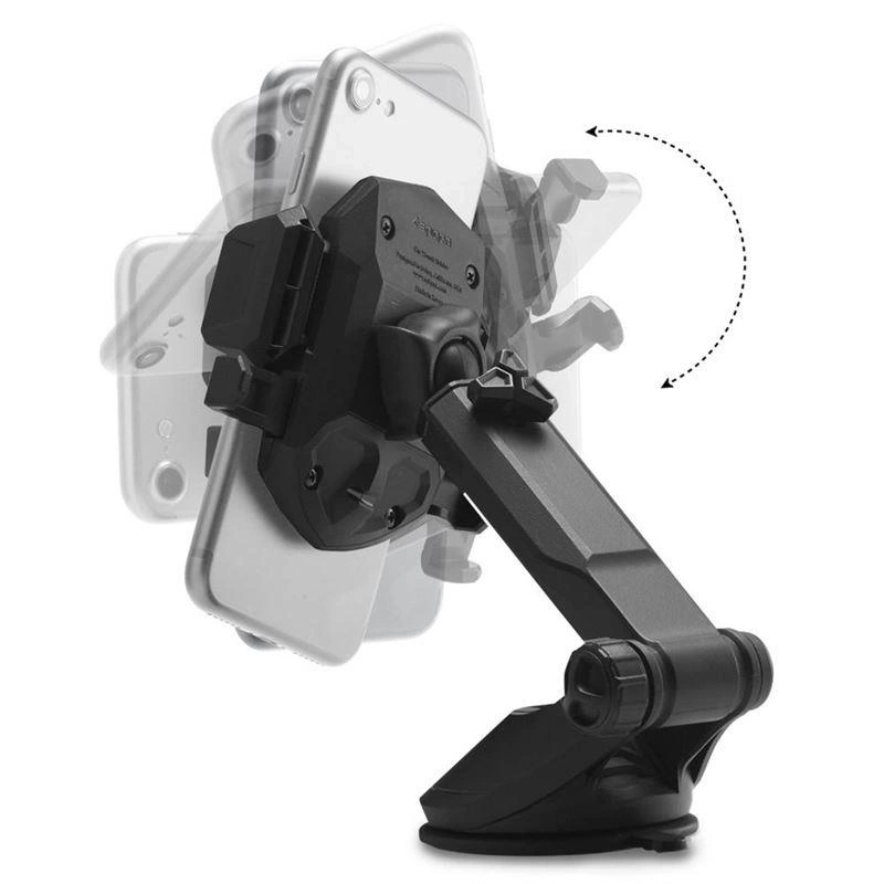 Uchwyt Samochodowy SPIGEN uniwersalny do telefonu na szybę/deskę rozdzielczą CAR MOUNT HOLDER TS35 czarny