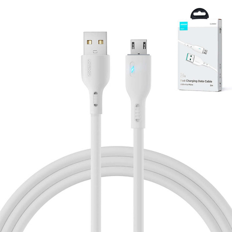 USB cable - micro USB 2.4A 2m Joyroom S-UM018A13 - white