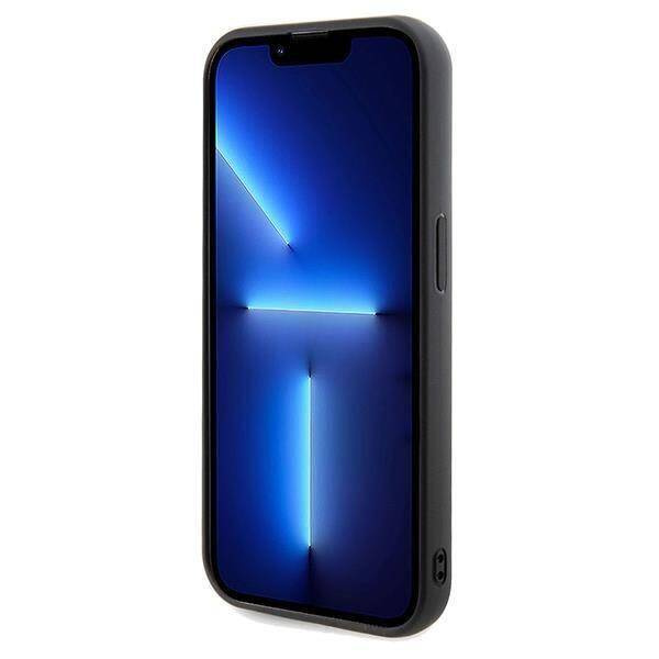 Guess nakładka do iPhone 14 Pro 6,1" GUHCP14LPMSDGSK HC PU DISCO SCRIPT METAL czarna