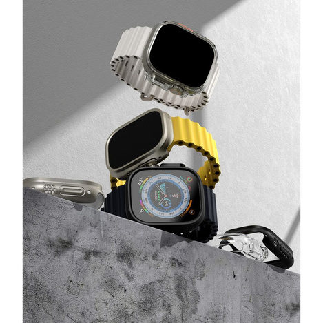 Etui APPLE WATCH ULTRA 49MM Ringke Slim 2-pack Clear & Matte Black
