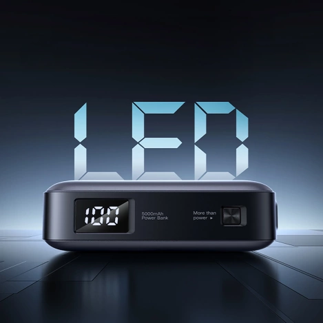 Ugreen PB503 5000mAh powerbank with USB-C port and integrated USB-C connector - gray