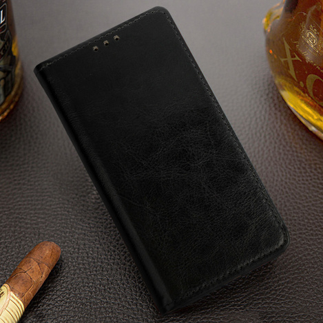 Kabura pozioma BOOK SPECIAL do XIAOMI REDMI 10A CZARNA (skóra)