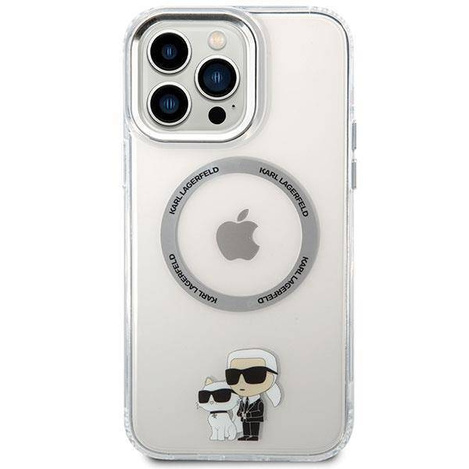 Karl Lagerfeld KKLHMP13XHNKCIT iPhone 13 Pro Max 6.7&quot; hardcase transparent Iconic Karl&amp;Choupette Magsafe