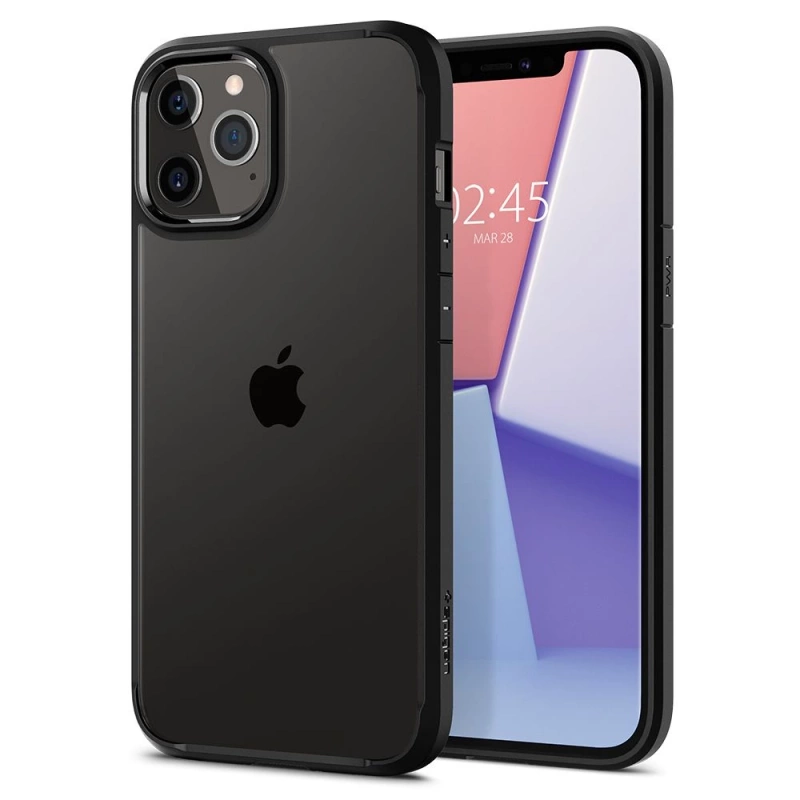 Etui IPHONE 12 / 12 PRO Spigen Ultra Hybrid Matte czarne