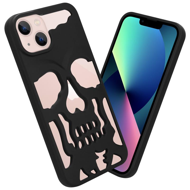 ETUI SKULL IPHONE 13 MATT BLACK / CZARNY