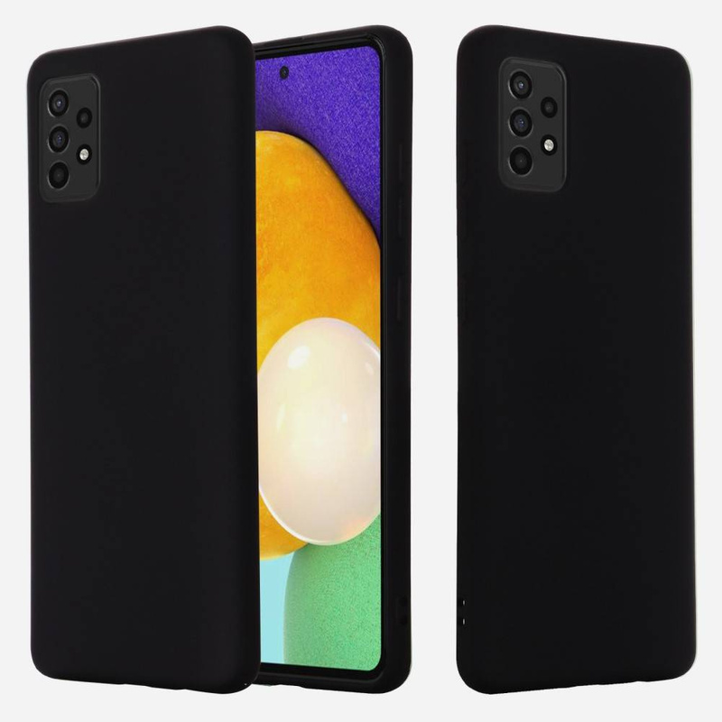 Etui SAMSUNG GALAXY A52 4G / 5G Silicone case elastyczne silikonowe czarne