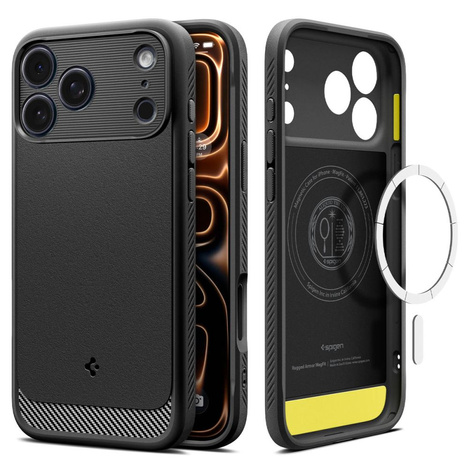 SPIGEN futerał RUGGED ARMOR MAG kompatybilny z MagSafe do IPHONE 17 Pro Max matte black