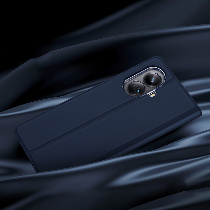 Dux Ducis Skin Pro Hülle für Realme 10 Pro+ Flip Cover Card Wallet Stand blau