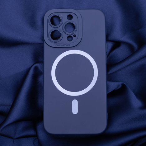Nakładka Silicon Magsafe do iPhone 14 Pro 6,1" ciemnoniebieska