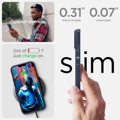 Spigen LIQUID AIR IPHONE 14 PLUS MARINEBLAU