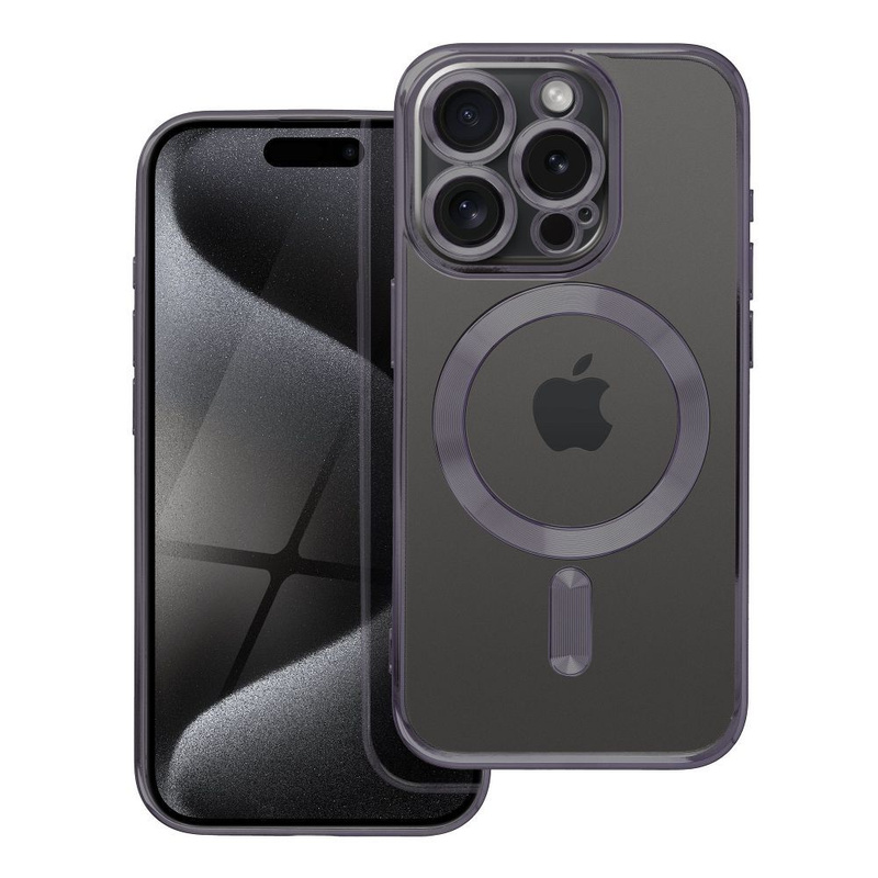 Futerał Electro Mag Cover kompatybilny z MagSafe do IPHONE 15 PRO czarny