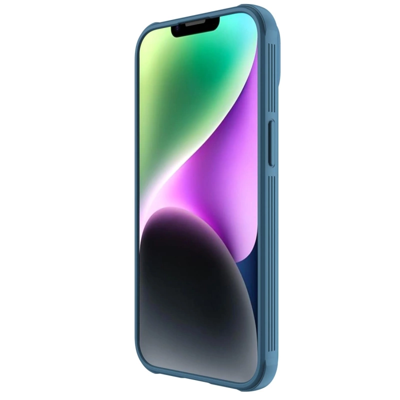 Nillkin CamShield Pro Magnetische Hülle iPhone 14 Plus Cover Kameraschutz Blau (mit MagSafe)