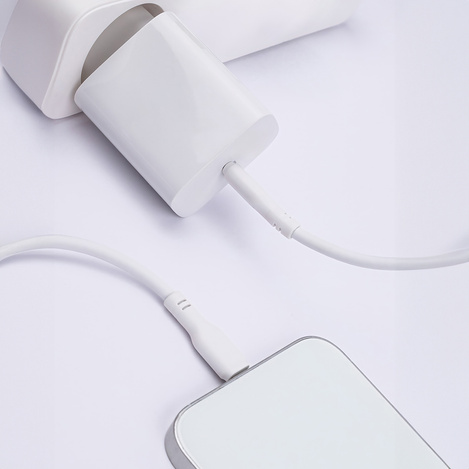 Maxlife kabel MFi MXUC-10 USB-C - Lightning 1,0 m 27W biały